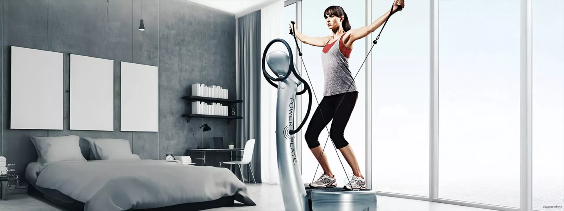 <span class="text-accent">Power Plate</span>: Dein Turbo für
Muskelaufbau & Figurformung Header Hintergrund