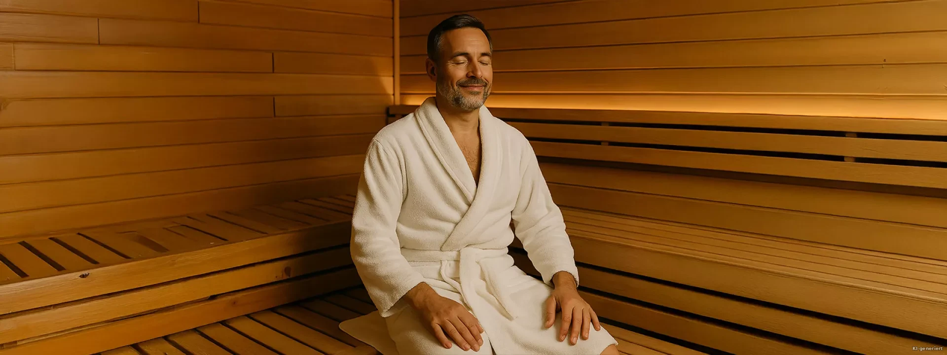 <span class="text-accent">Sauna</span>: Regeneration & Wohlbefinden
für Körper & Geist Header Hintergrund